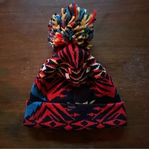 COPY - PENDLETON Beanie Hat with Large Pom in Southwestern Aztec Design | Like …